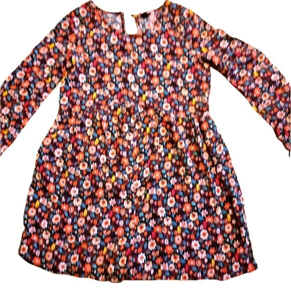 🛍️Girls Long Sleeve Foral & Black Romper - Picture 1 of 3